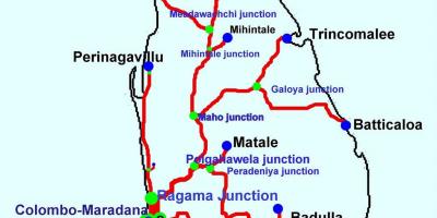 Возови у Шри Ланки мапи