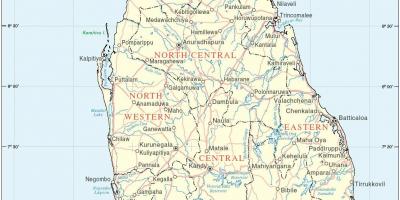 Шри Ланка карта ХД