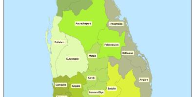 Подручје у Шри Ланки мапи