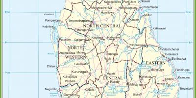 Карта Шри Ланке
