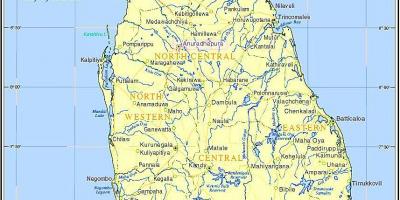 Шри Ланка возом мрежни мапи