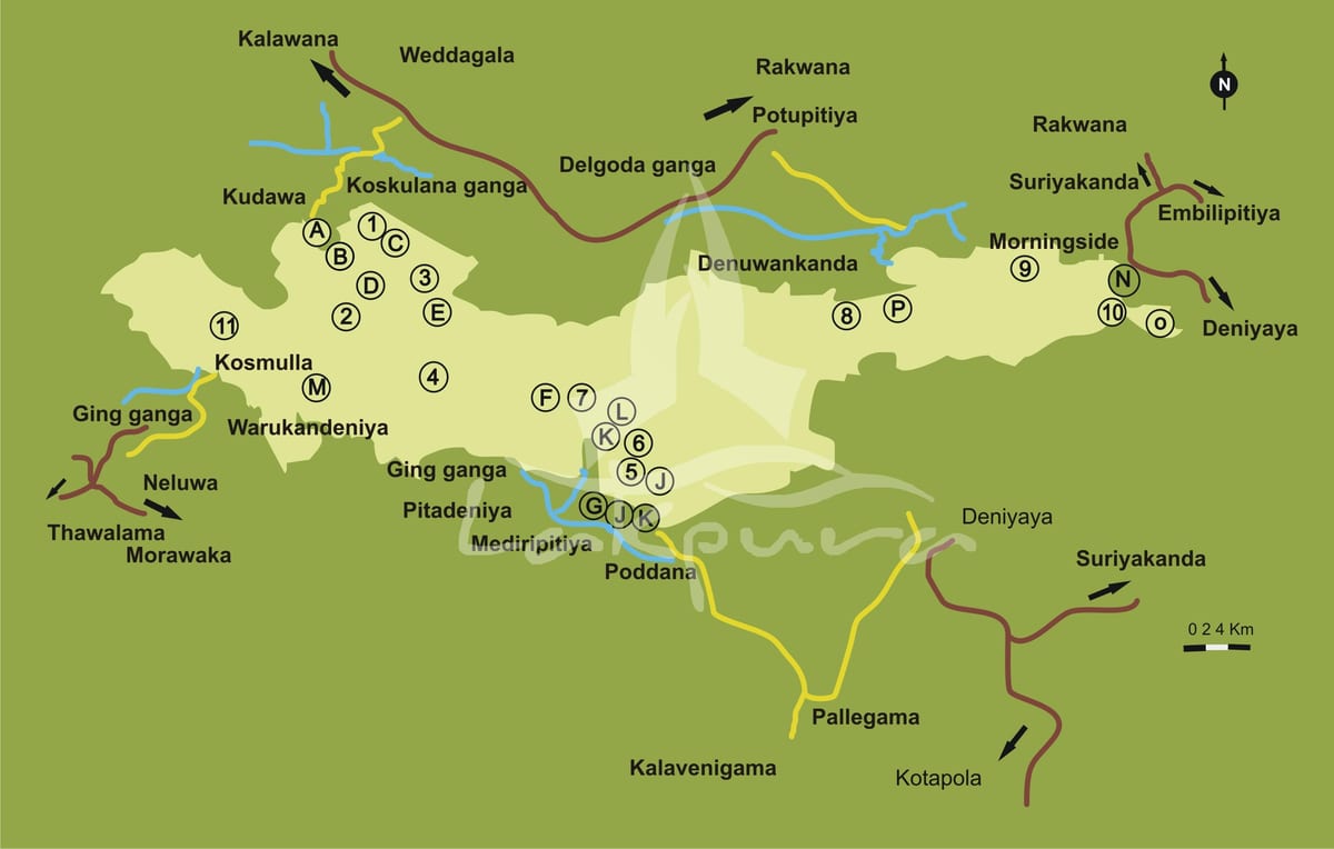 карта Синхараджа Шри Ланка