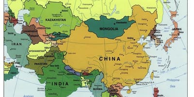 Шри Ланка карта у Азији